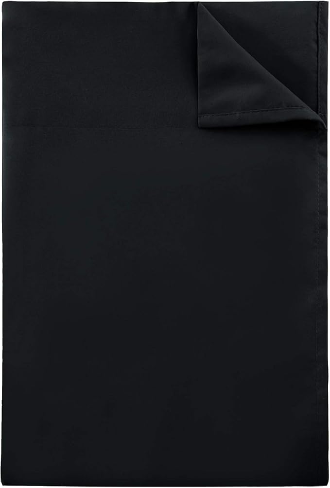 Sfoothome King Flat Sheet Black Top Sheet, Premium Hotel 1-Piece, Luxury and - Image 4
