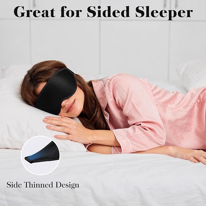 Fygrip 3D Eye Mask Sleep Mask for Men & Women, 100% Pressure-Free & Light - Image 6