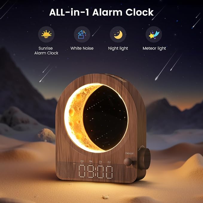 Sunrise Alarm Clock, Dual Alarms, 30/60/90min Timer, Easy Snooze - Image 2
