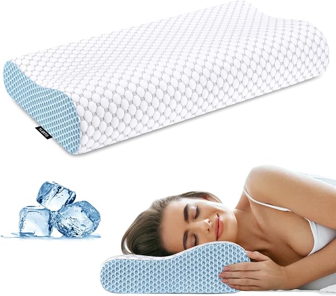 Cervical Neck Pillow for Pain Relief by Ylekto