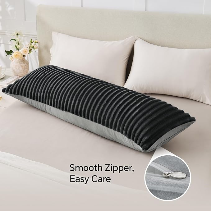 BEDELITE Fluffy Faux Fur Body Pillow Cover - Image 4