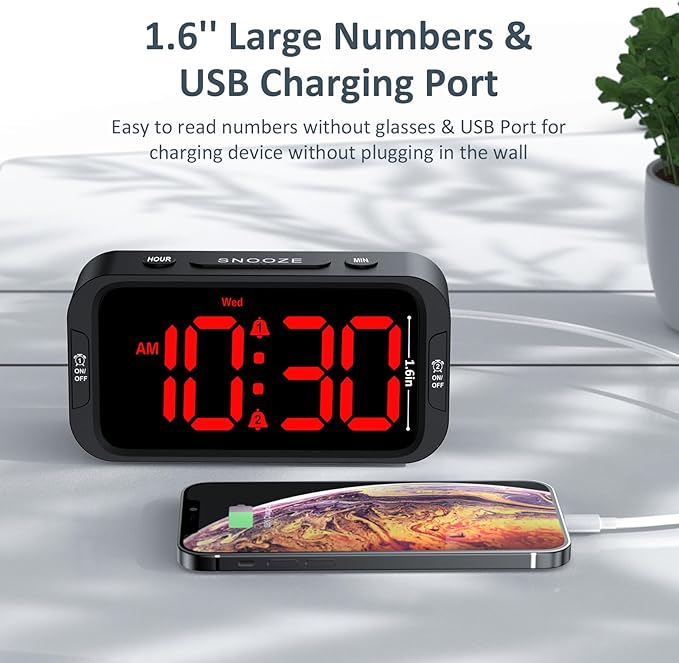 Odokee Digital Dual Alarm Clock - Image 5