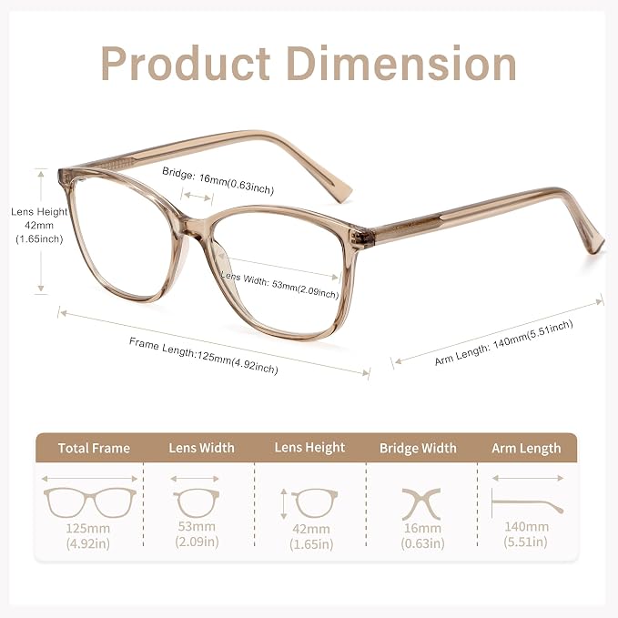 Madison Avenue Blue Light Blocking Glasses Anti Eyestrain UV Glare Blue Light - Image 5