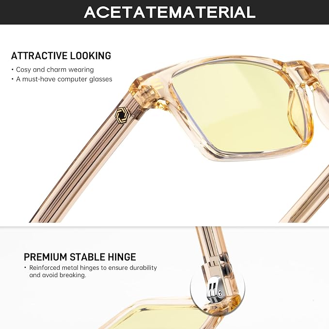 ANYLUV Blue Light Glasses Men Woman, Eye Strain Relief Eye Protection - Image 3