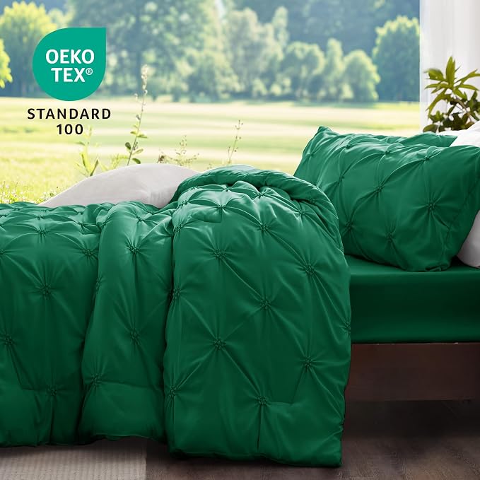 BEDELITE Forest Green Queen Comforter Set - Image 3