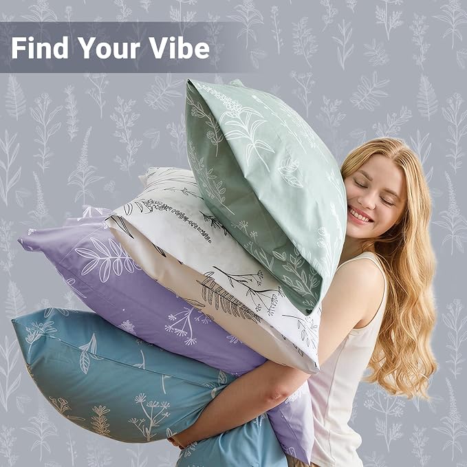MUXHOMO Duvet Cover King Size, Reversible Floral Grey Duvet Cover Set - Image 7