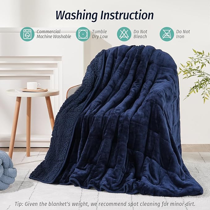 Wemore Sherpa Fleece Weighted Blanket - Image 6