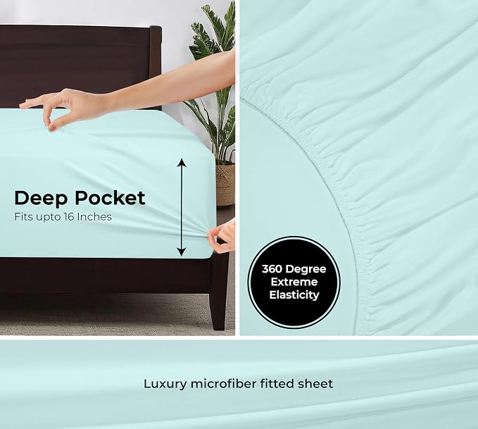 Royale Linens Fitted Sheet Twin XL - Image 3