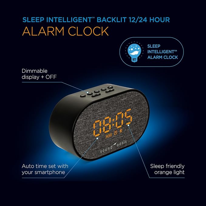 Sound Oasis® Bluetooth Tinnitus Sound Therapy System® Alarm Clock - Image 4