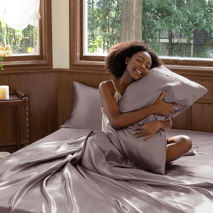 CozyLux Satin Sheets Full Size Sheets - Image 7