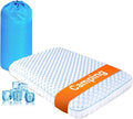 Camping Pillow with Memory Foam-Compressible Medium Firm, Ultralight Cooling by IWACOOL