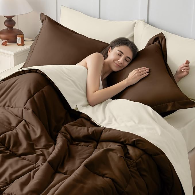 JOLLYVOGUE California King Comforter Set, Ultra-Soft Bed in a Bag Cal King Size - Image 6