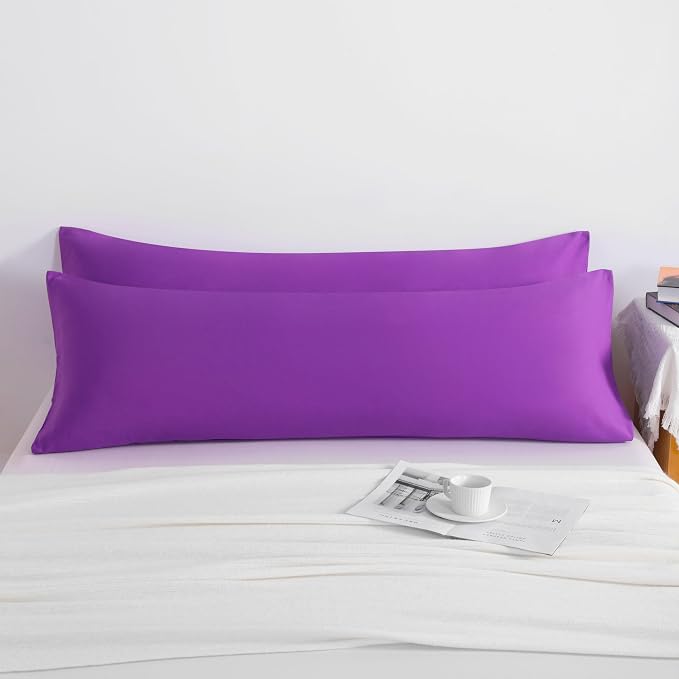 NTBAY Body Pillow Cases Set of 2, 2 Pack Brushed Microfiber Pillow Cases - Image 3