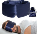 100% Natural Silk Eye Mask for Women Men, Soft Pressureless Cooling Blackout by iCooBreeze