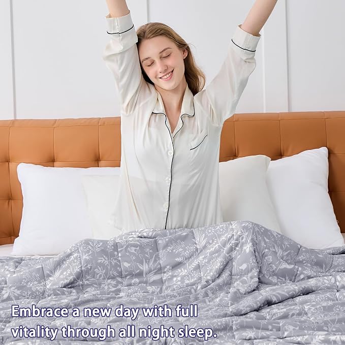 yescool Weighted Blanket for Adults Cooling Heavy Blanket for Sleeping Perfect - Image 6
