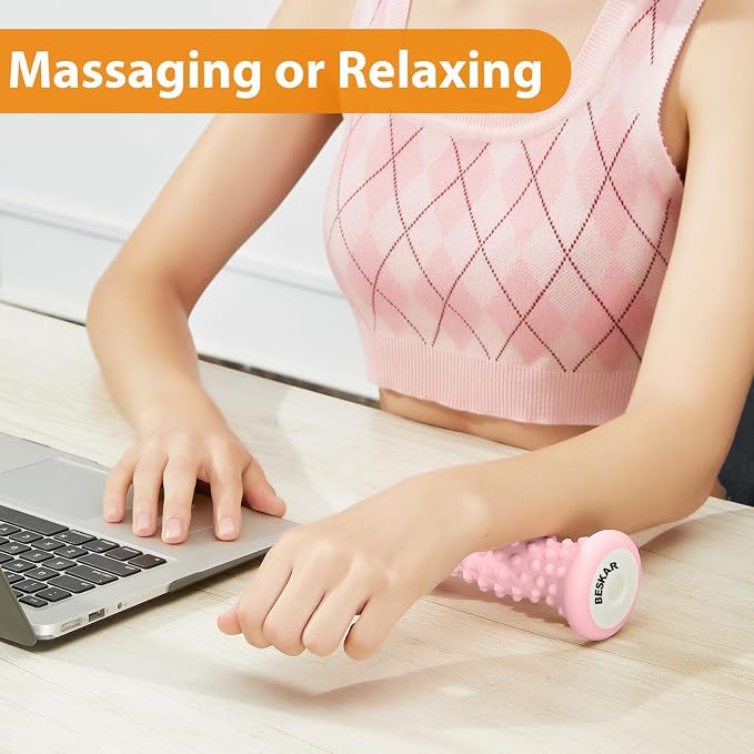 BESKAR Foot Massager Roller for Plantar Fasciitis Relief, Portable Feet Roller - Image 6