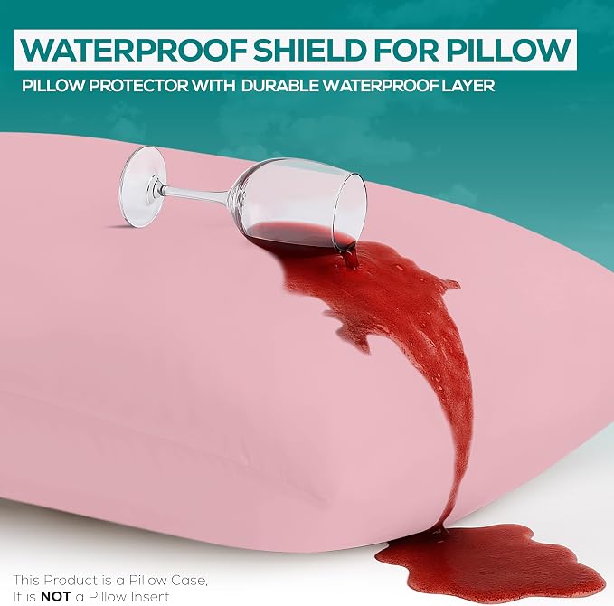 Utopia Bedding Premium 100% Waterproof Pillow Protectors - Image 3