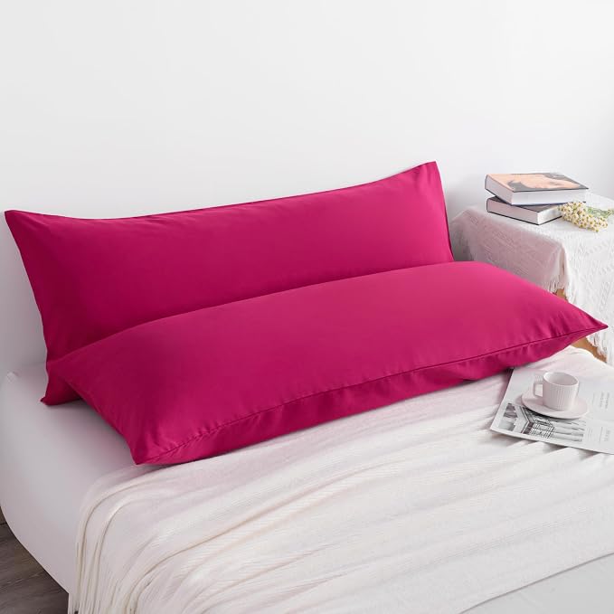 NTBAY Body Pillowcase Set of 2, 20x54 inches, Fade Resistant, Microfiber - Image 2