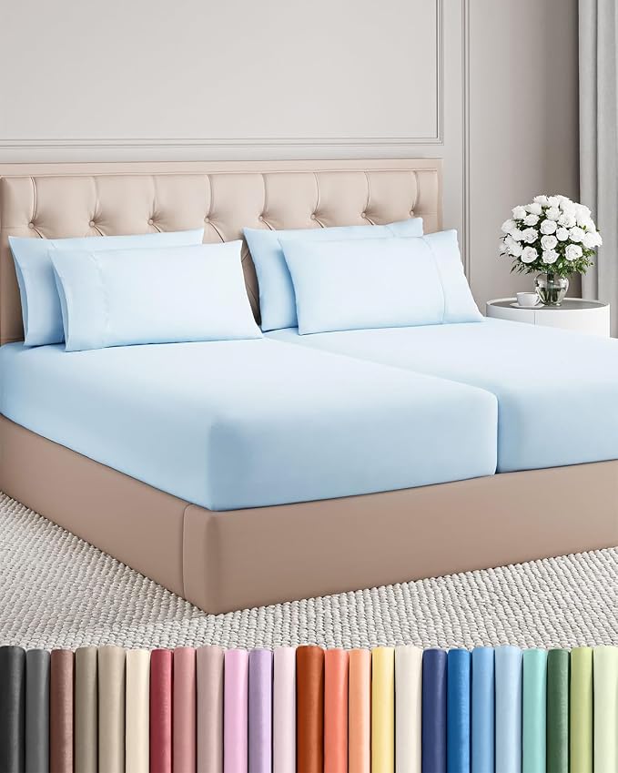 Split King 7 Piece Sheet Set by CGKUnlimited