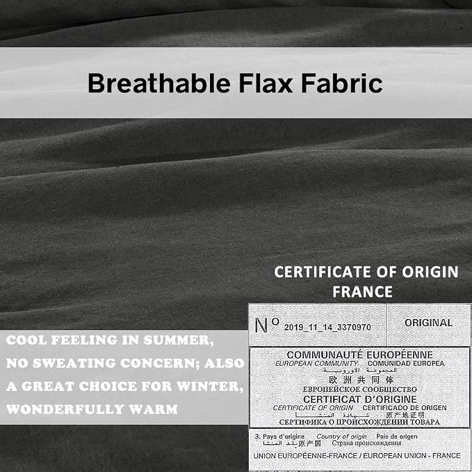 Simple&Opulence 100% French Linen Euro Shams - Image 3