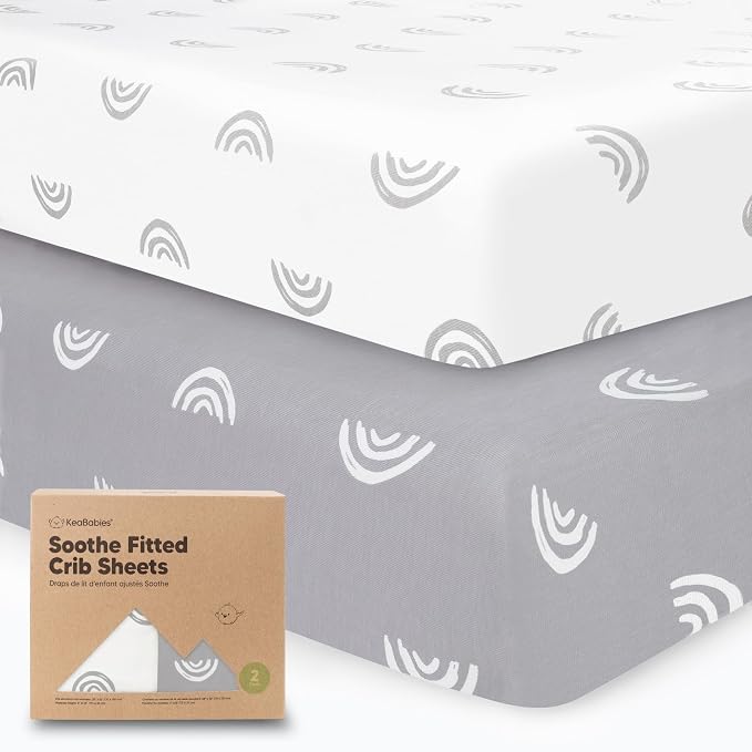 KeaBabies 2-Pack Organic Crib Sheets by KeaBabies