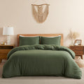 DAPU 100% Linen Duvet Cover Twin 2PCs, Pure Natural French Flax Linen Duvet by DAPU