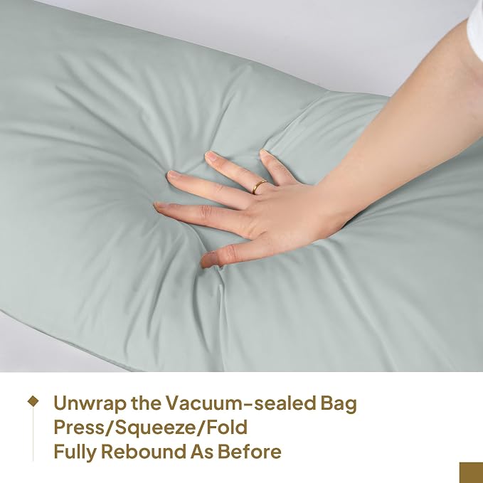 Goose Down Body Pillows for Adults, Large Body Pillow for Side Sleeper - Image 8