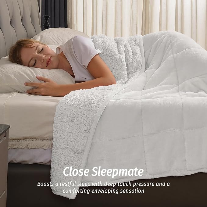 Wemore Sherpa Fleece Weighted Blanket - Image 2