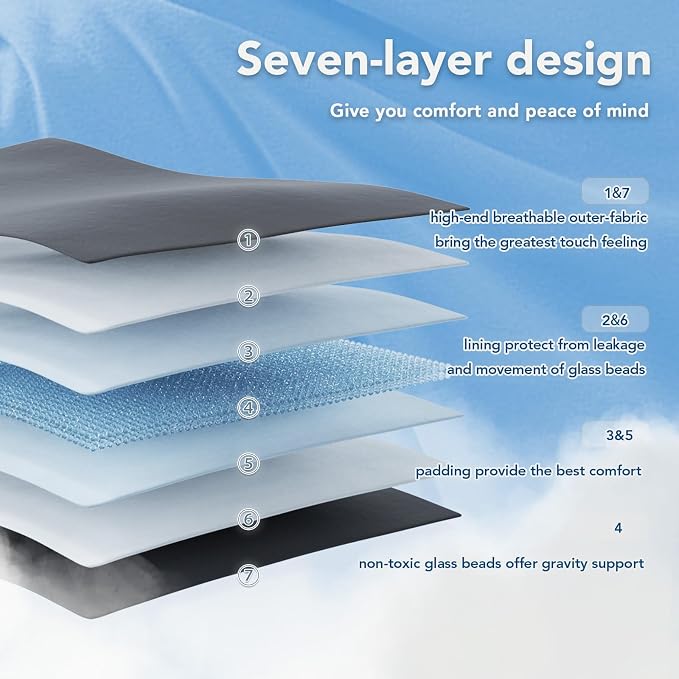 Topcee Weighted Blanket for Adults Queen Size Soft Cooling Heavy Blanket - Image 6