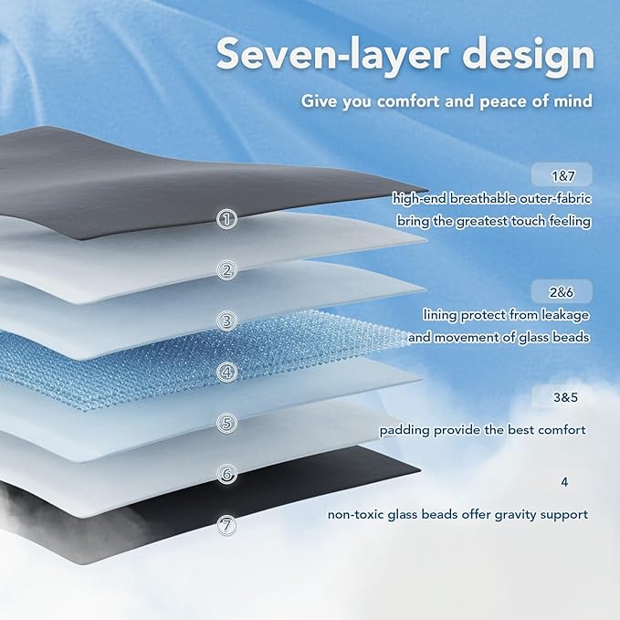 Topcee Weighted Blanket Soft Cooling Heavy Blanket Sleeping, Apply to 190-210 - Image 6