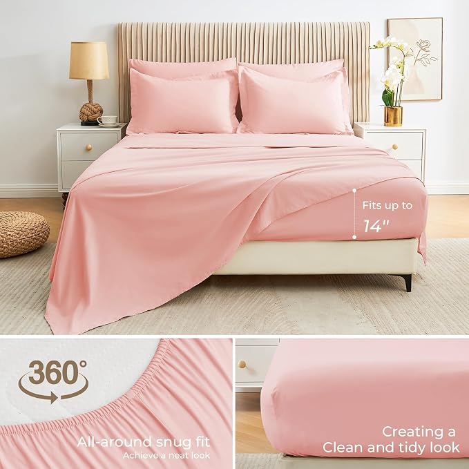 Sasttie Full Size Comforter Sets, 7 Pieces Bed in a Bag Full, Complete Bedding - Image 4