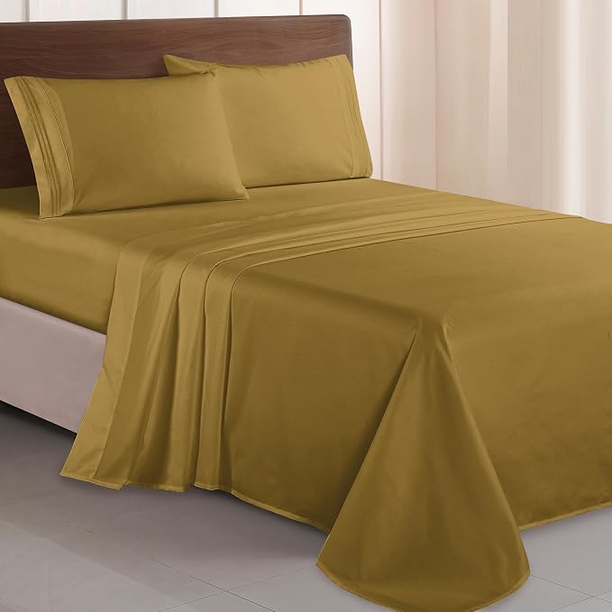 Elegant Comfort Luxurious 1500 Premium Hotel Quality Microfiber Three Line by ELEGANTCOMFORT