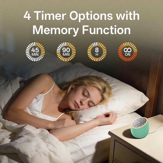 Hotmoon Sound Machine for Sleep, Cocoon 2 White Noise Sound Machine - Image 5