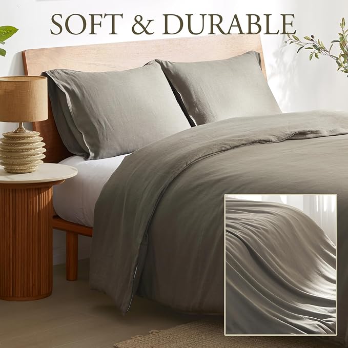DAPU 100% Linen Duvet Cover Set - Image 3