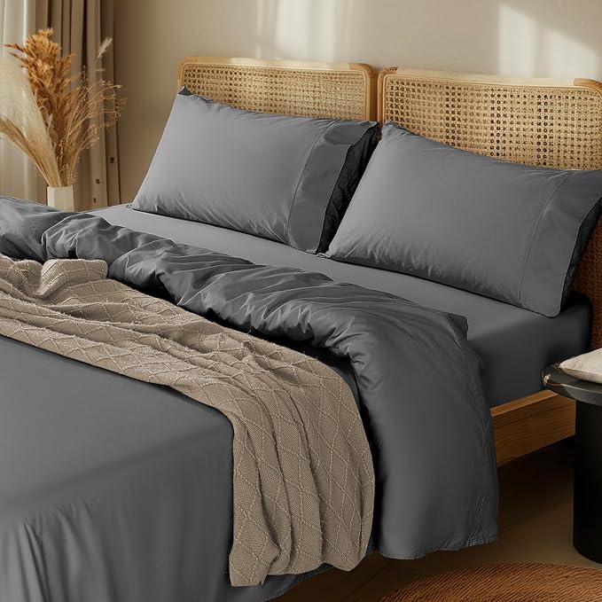 LBRO2M 1000 Thread Count 100% Egyptian Cotton Sheets Set Twin, 3 Piece Sets Bed by LBRO2MBedding