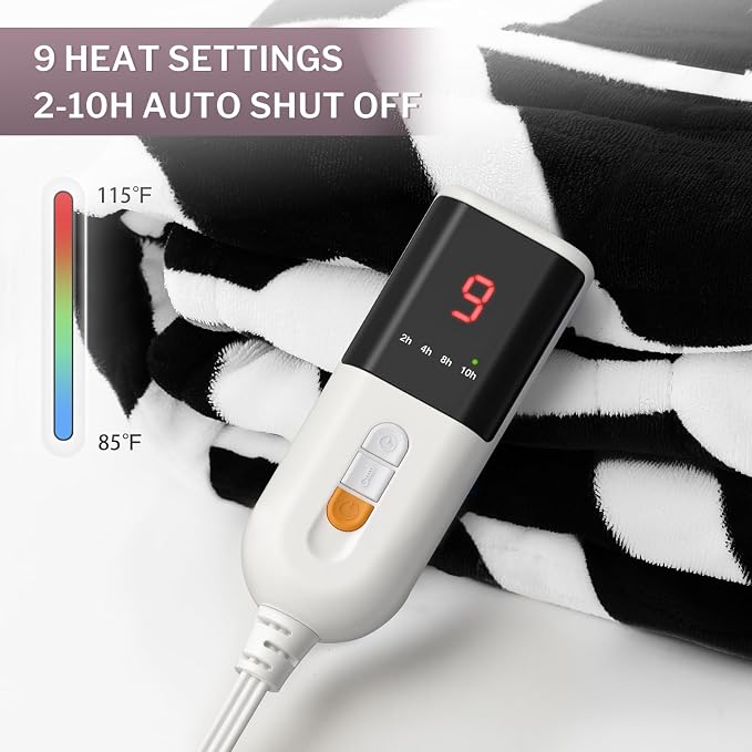 VENTIMI Electric Blanket Heated Throw, Fast Heating Blankets - Image 2