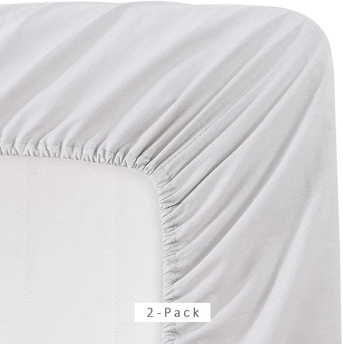 Microfiber 2 Twin Fitted Bottom Bed Sheets 1800 Ultra Soft and Comfy - Image 2
