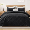 Exclusivo Mezcla Quilt Set Oversized King Size, 3 Pieces Black Cal King Quilt by ExclusivoMezcla