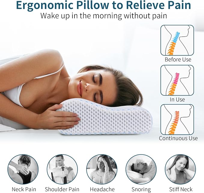 Memory Foam Pillows Neck Pillow - Image 4