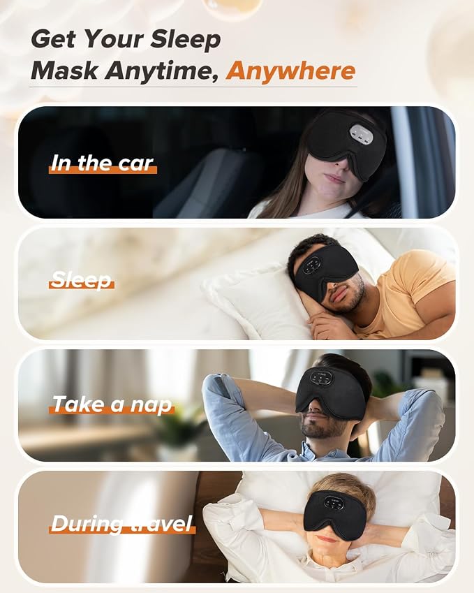 LC-dolida Sleep Headphones, Sleep Mask - Image 7