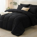 CozyLux Full Size Comforter Sets Black by CozyLux