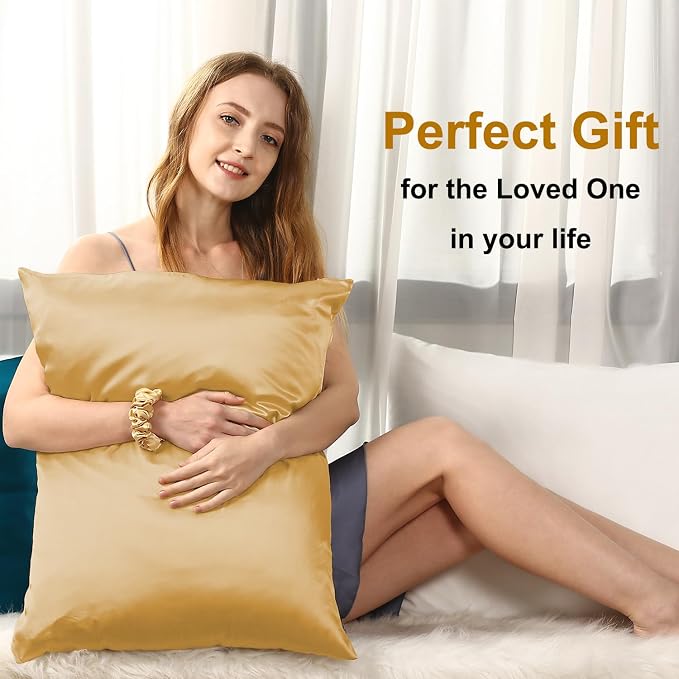 Ravmix Silk Pillow Cases with Zipper, 21momme Mulberry Silk Pillowcase - Image 8
