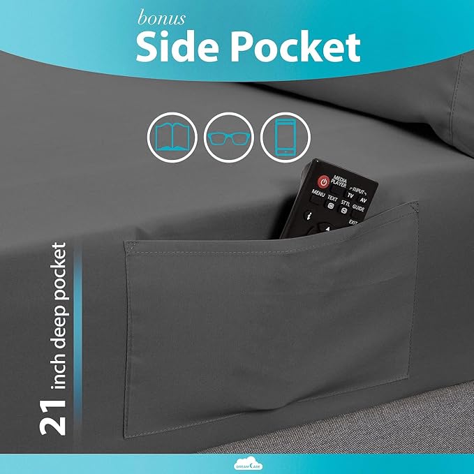 DREAMCARE King Fitted Sheet - Image 3