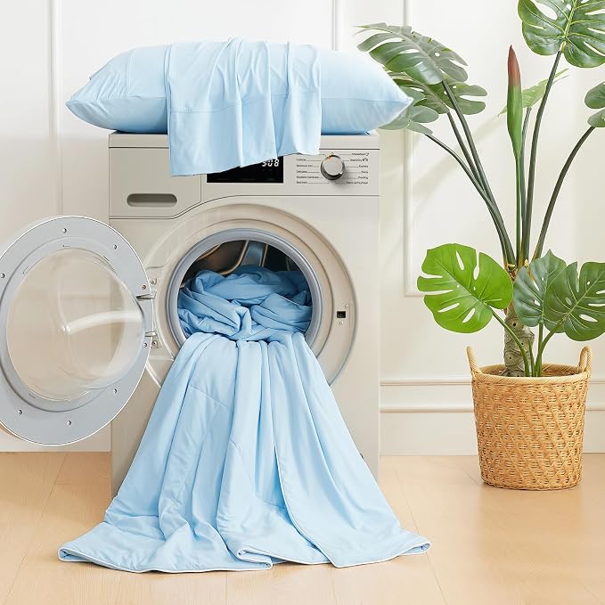 Cozy Bliss Cooling Comforter Twin Size, Cooling Blankets - Image 9