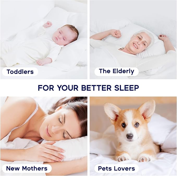 SLEEP ZONE Grey Waterproof Mattress Pad Full Size, Premium Soft Embossed - Image 7