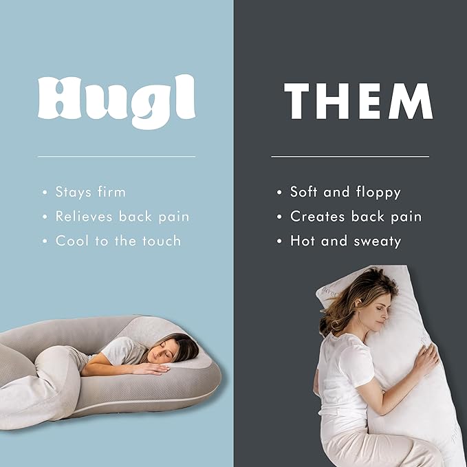 Plufl Hugl Cooling Body Pillow for Adults Made - Image 6