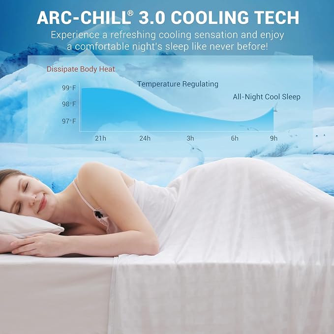 Elegear Revolutionary Cooling Blanket Queen, Absorbs Heat to Keep Body Cool - Image 2