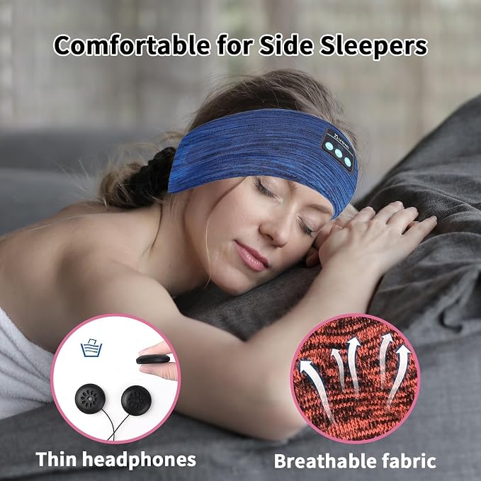 Bluetooth Headphones, Sleep Headphones Headband Wireless - Image 5