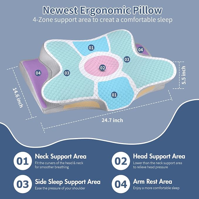 Cervical Neck Pillow for Sleeping - Image 4