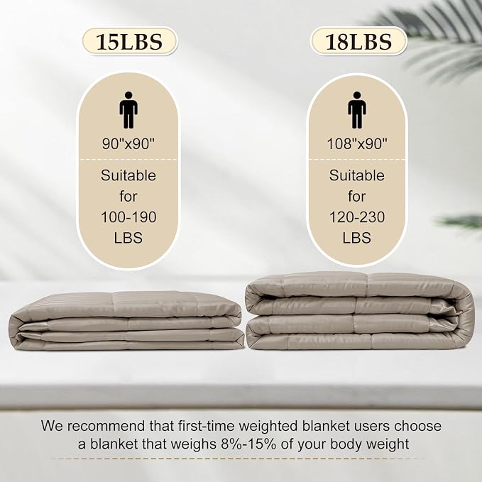 downluxe Weighted Blanket Queen Size, 15 lb Weighted Blanket - Image 5